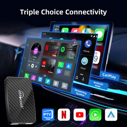 Play2Video Pro Wireless Apple CarPlay & Android Auto All-in-one Adapter