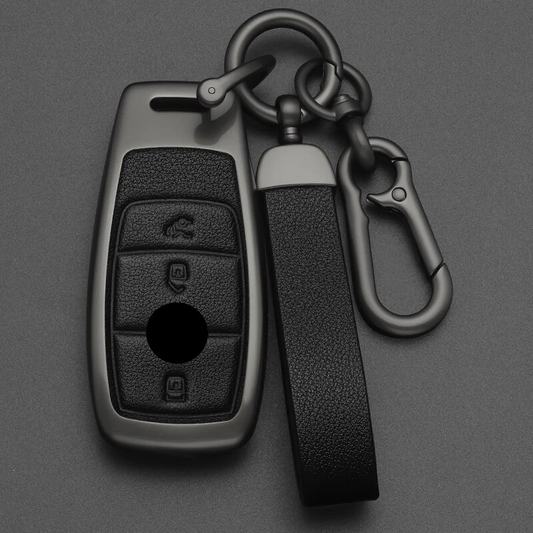 Alloy Style Car Key Case Cover Shell For Mercedes Benz A C E S G Class GLC CLE CLA W177 W205 W213 W222 X167 AMG Protector Holder