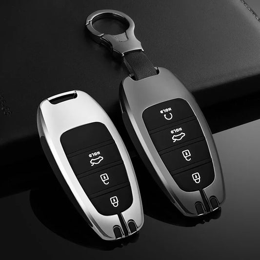 Silicone Car Key Cover Shell For Hyundai Sonata Tucson NX4 Santa Fe 2020 2021 2022 Case Key Fobs Remote Holder Keychain