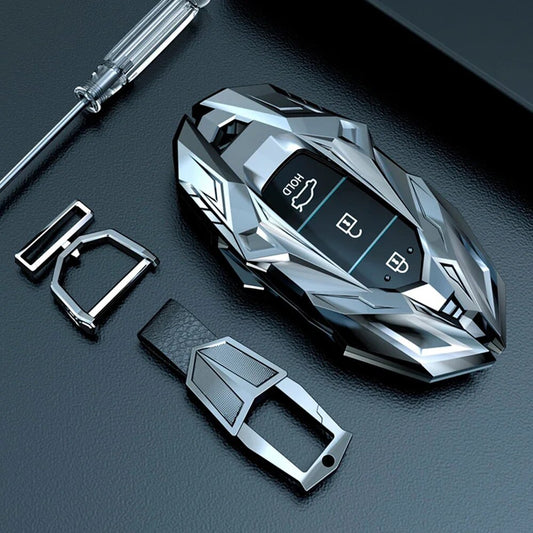 Zinc Alloy Car Key Case For Hyundai KONA Encino Ix35 Grandeur Ig Accent Santa Fe Palisade 2018 2019 Cover Car Protection